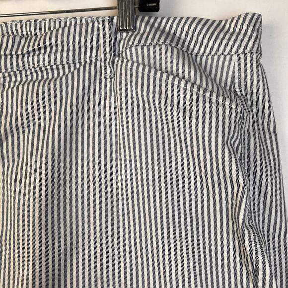 Old Navy Pixie Pants Women's 22 Long Black White Stripe Casual Work - Picture 5 of 11